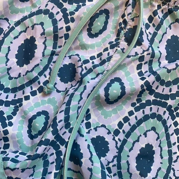 Aerie Short Blue Boho Floral Athletic Size small - Picture 4 of 9